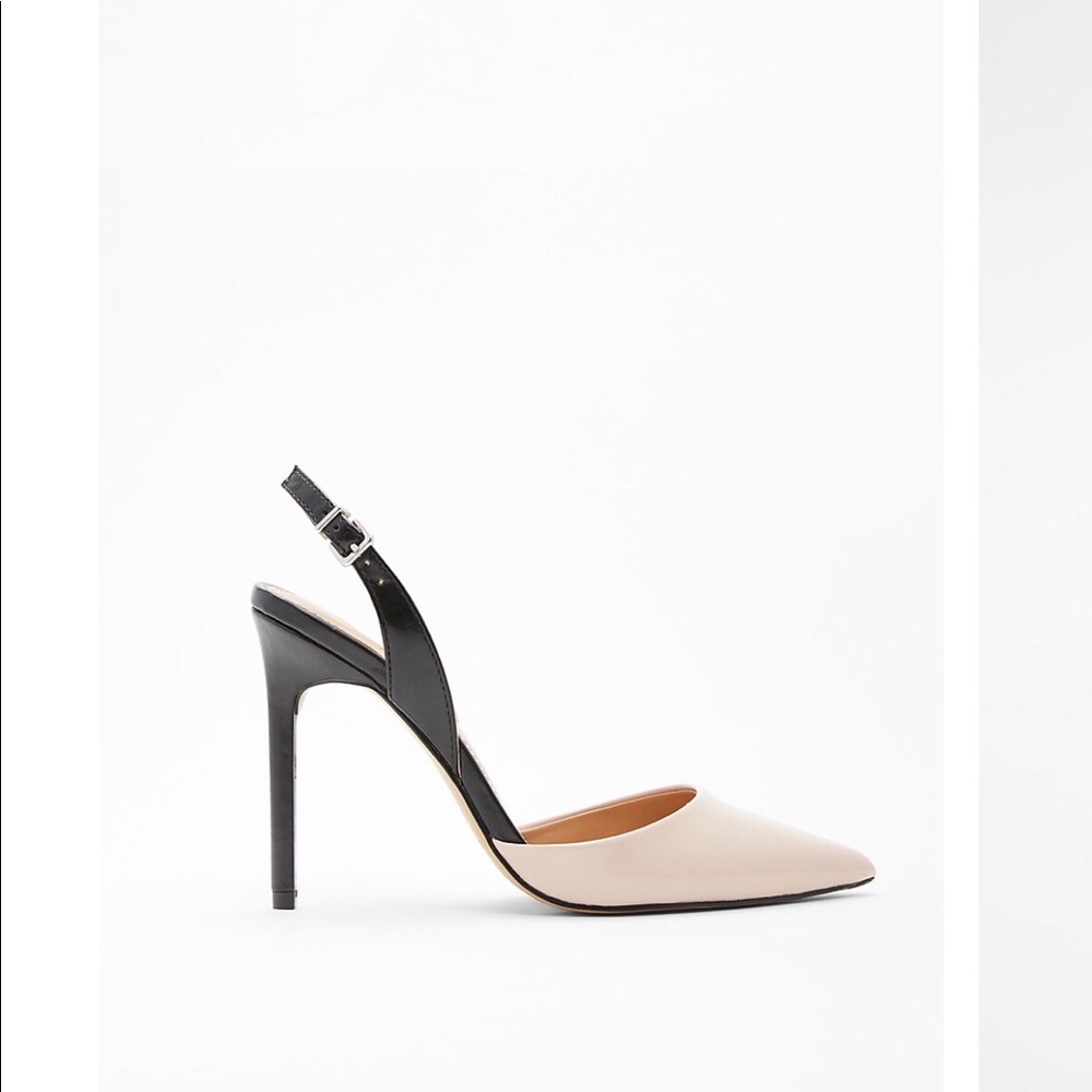*EXPRESS* slingback two-tone pumps